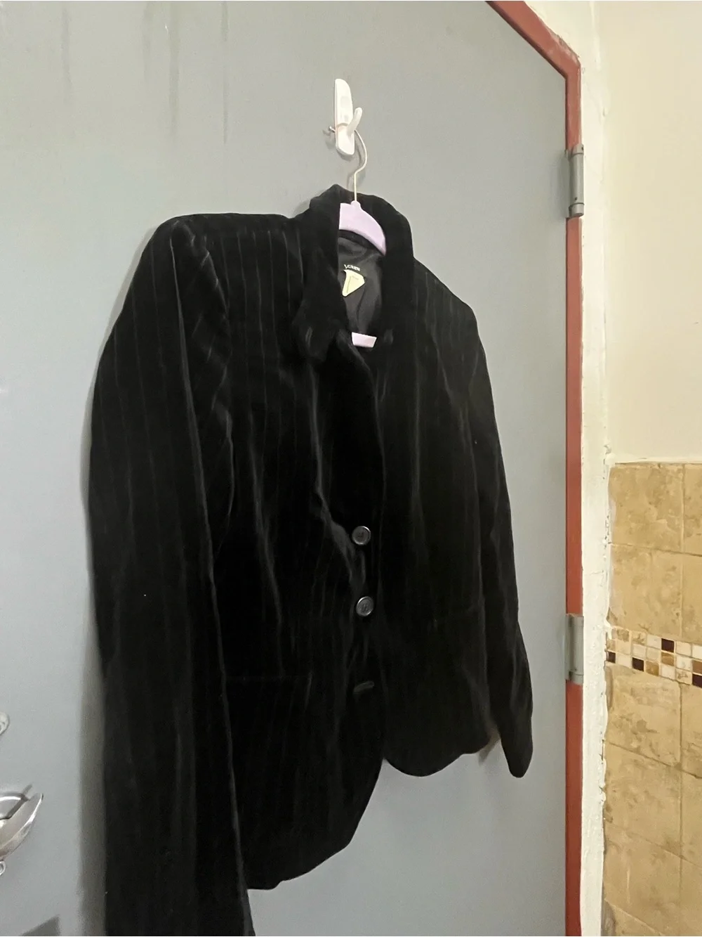 Banana Republic Black Corduroy Blazer with Elbow Patch